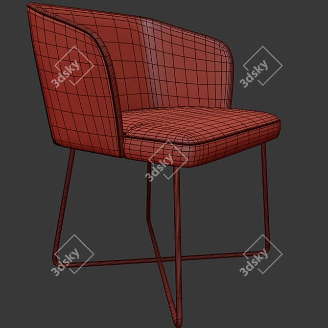 Stylish Modrest Stelle and Arven Chair - Mid Century Elegance 3D model image 3
