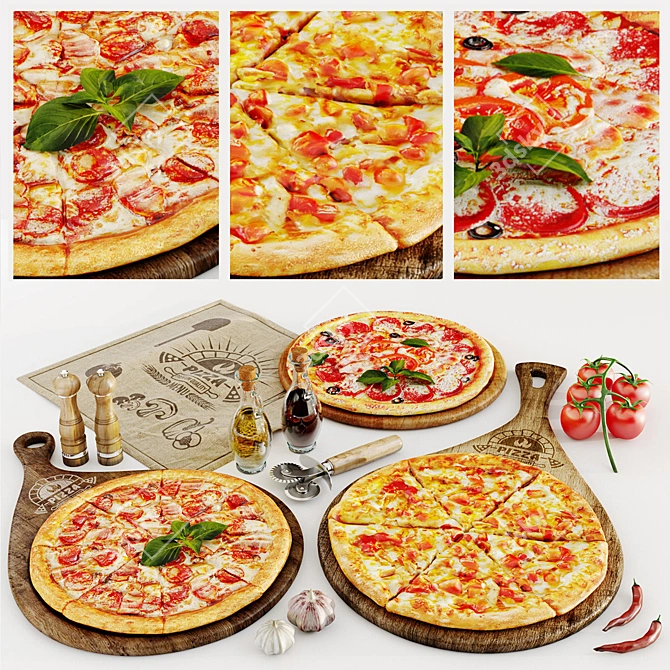 Deluxe Pizza Set | Perfect for Pizza Lovers 3D model image 2