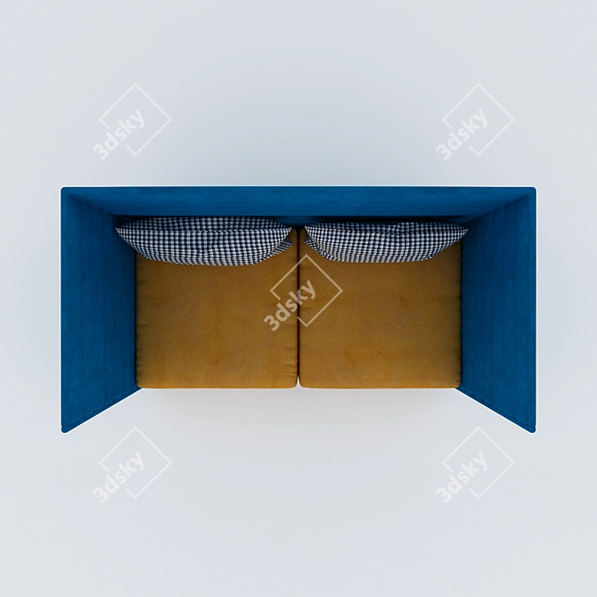 Title: Elegant High Back Sofa 3D model image 3