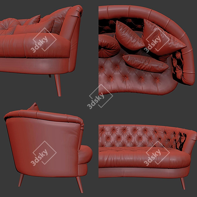 The Jean Mixi Sofa: Ultimate Comfort and Style 3D model image 3