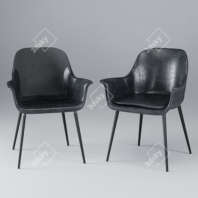 Elegant Combino Chair: Stylish and Comfortable 3D model image 1