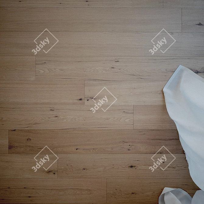 Timeless Oak Wood Flooring 3D model image 2