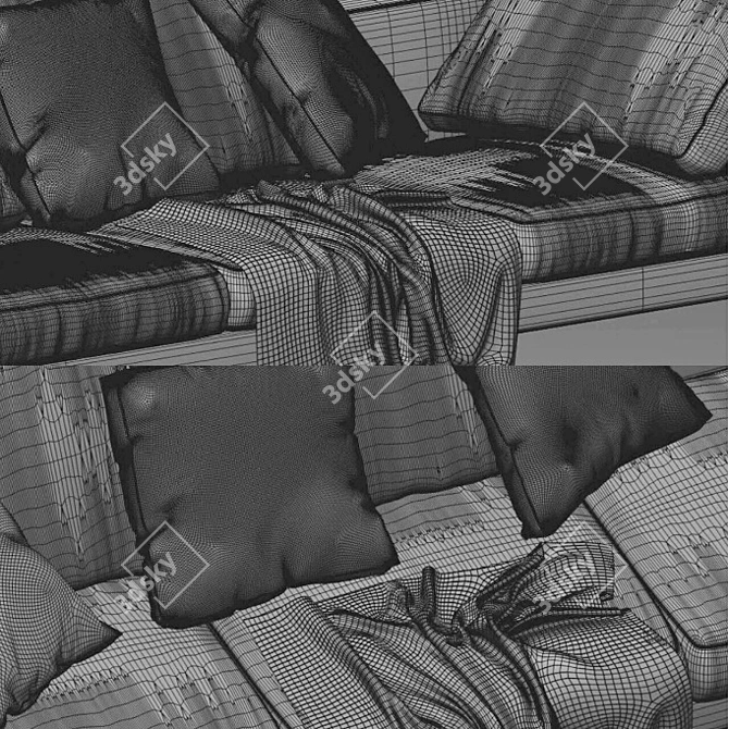 Luxury Minotti Sherman 02 Sofa 3D model image 2