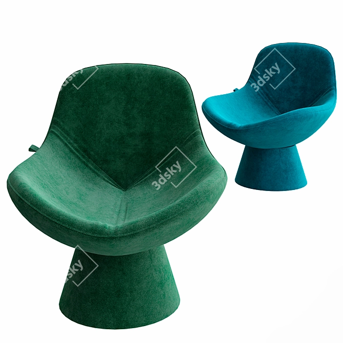 ErgoFlex Comfort Chair 3D model image 1