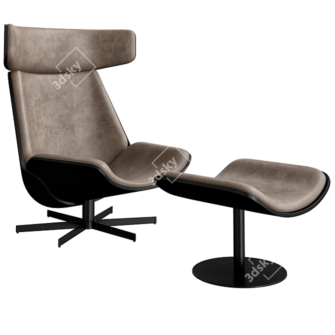 Elevate Your Comfort: Almora Armchair 3D model image 1