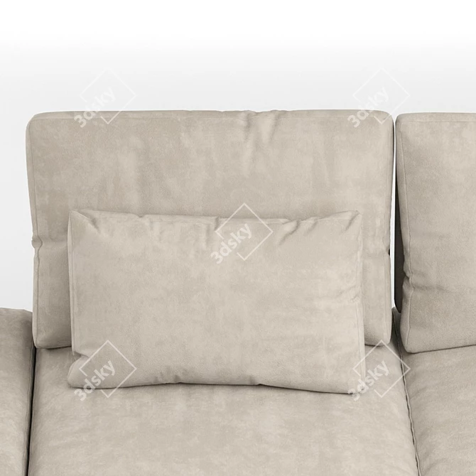 Sleek NOW-MOVE Sofa Set 3D model image 2