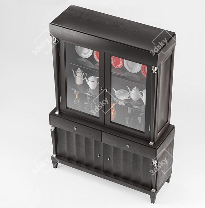 Selva Heritage China Cabinet: Contemporary Elegance for Your Home 3D model image 3