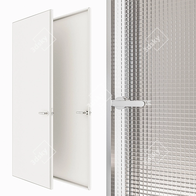 Modern Aladin Swing Mono Door 3D model image 3