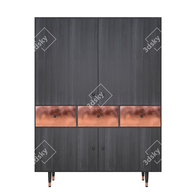 Nordic Style Wardrobe - HEKLA 3D model image 2