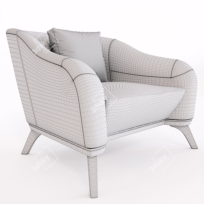 Luxurious Saboteur Armchair | Contemporary Design 3D model image 3