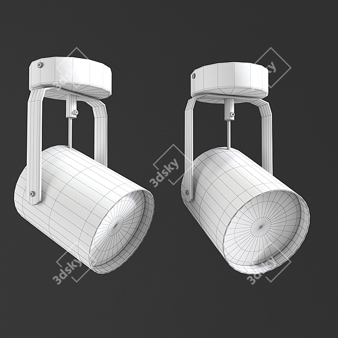 Title: Sleek Single Spotlight with Edit Fletch Design 3D model image 2