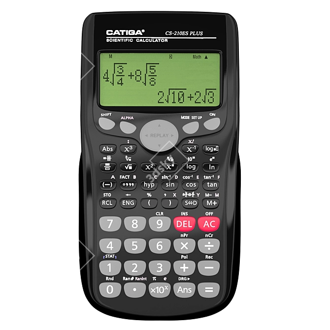 Class Scientific Calculator: 249 Functions, 12 Digits 3D model image 1