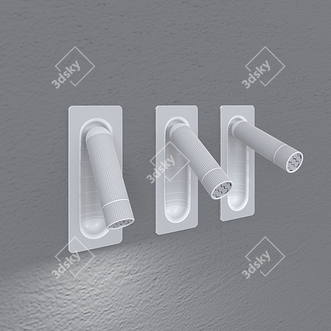 Modern LEDtube RSC Wall Lamps 3D model image 3