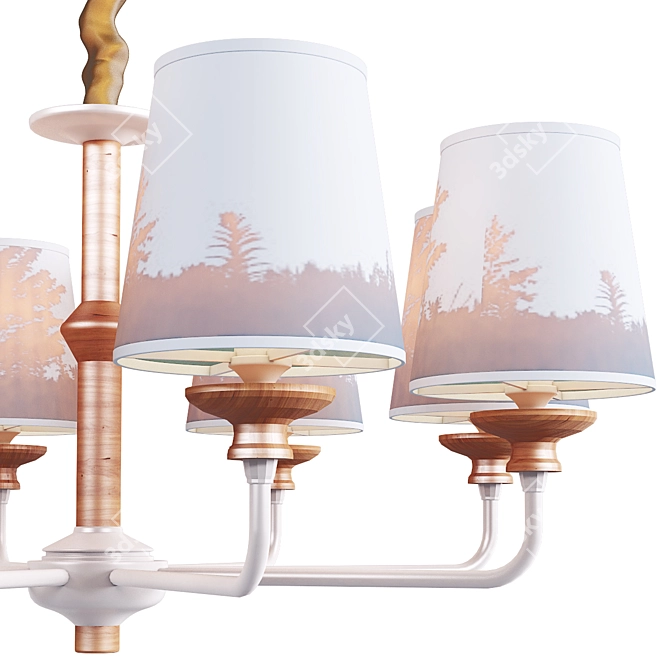 Modern LED Chandelier with BOTIMI 3D model image 2