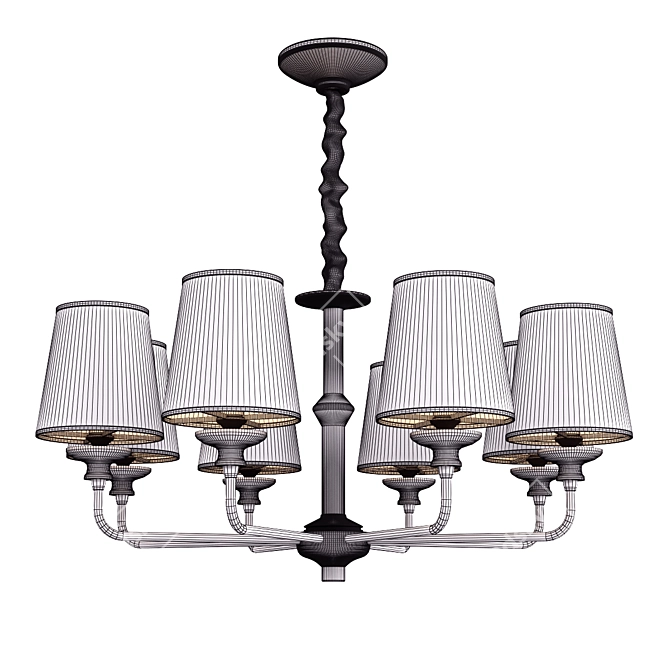 Modern LED Chandelier with BOTIMI 3D model image 3