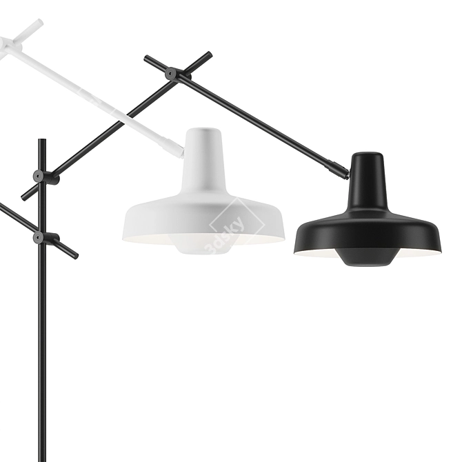 Sleek Arigato AR-F Lamps Set 3D model image 2