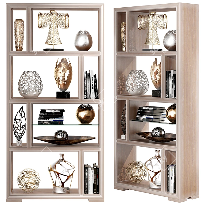 Elegance in 3D: Decorative Set 37 3D model image 2