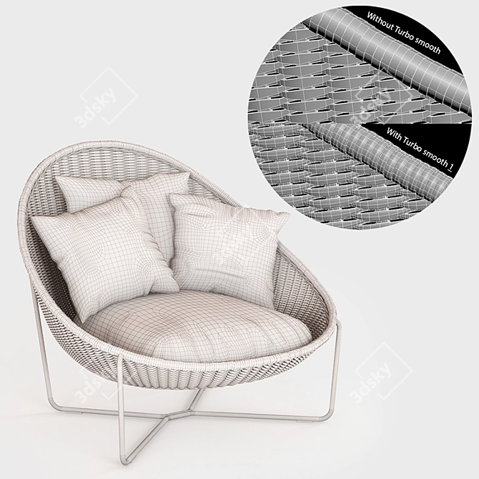 Modern Minimalist Nido B23a: 3D Model with V-Ray 3D model image 3