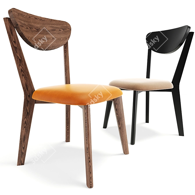 Elegant Bianca Dining Chair - Sleek Design & Superior Comfort 3D model image 2