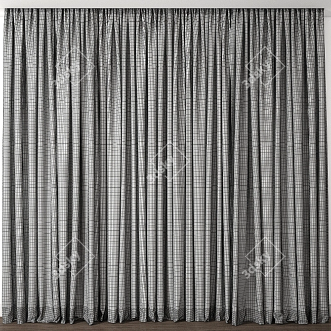 Elegant Drapery for Stunning Interiors 3D model image 2
