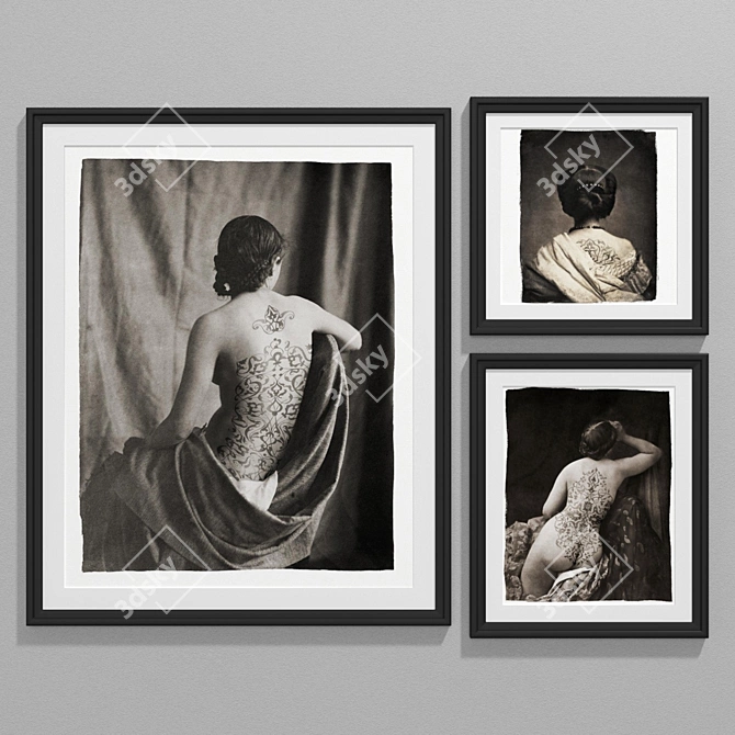 Body Art Collage: Modern Style Collection 3D model image 2