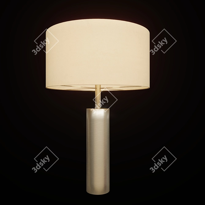 Turia Lamp: Elegant Metal Table Light 3D model image 1