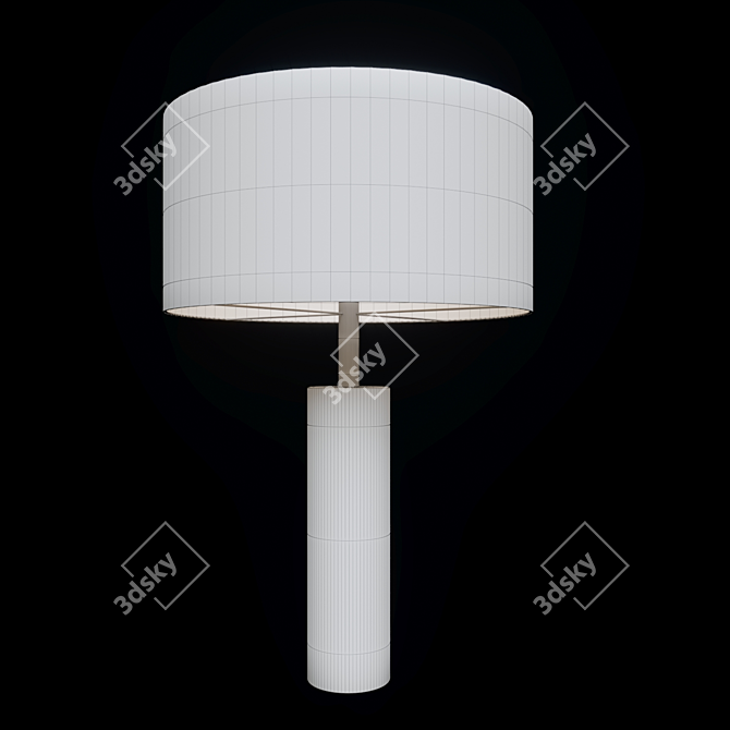 Turia Lamp: Elegant Metal Table Light 3D model image 3