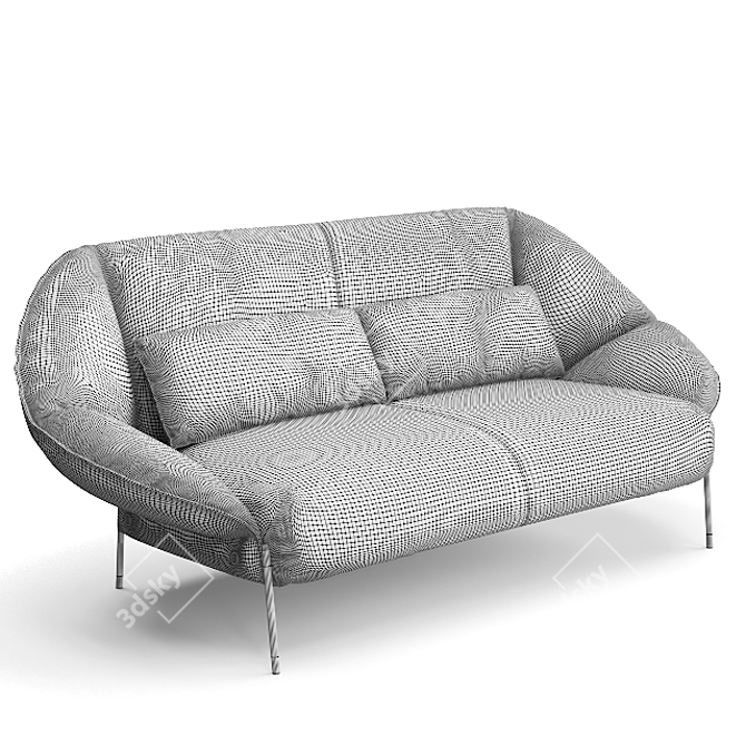 Modern Comfort: Ligne-roset PAIPAÏ Sofa 3D model image 3