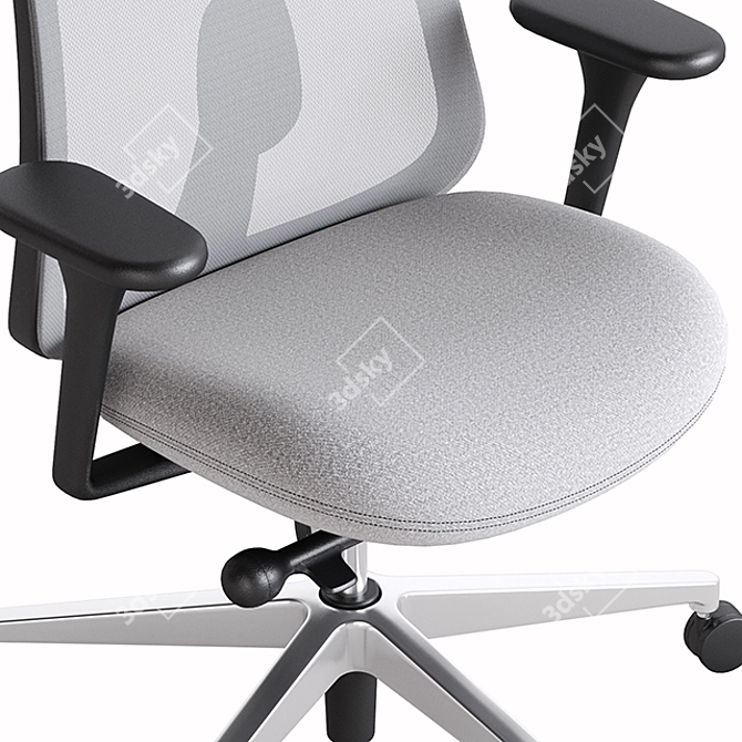 HermanMiller Lino Chair: Ergonomic Design for Office Comfort 3D model image 3