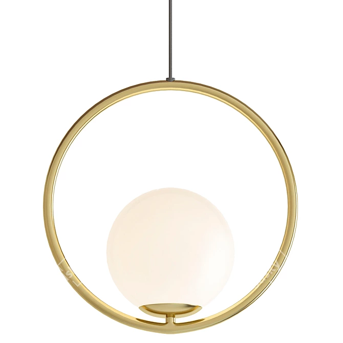Minimalist Pendant Light: Pentand B.LUX Circle 3D model image 1