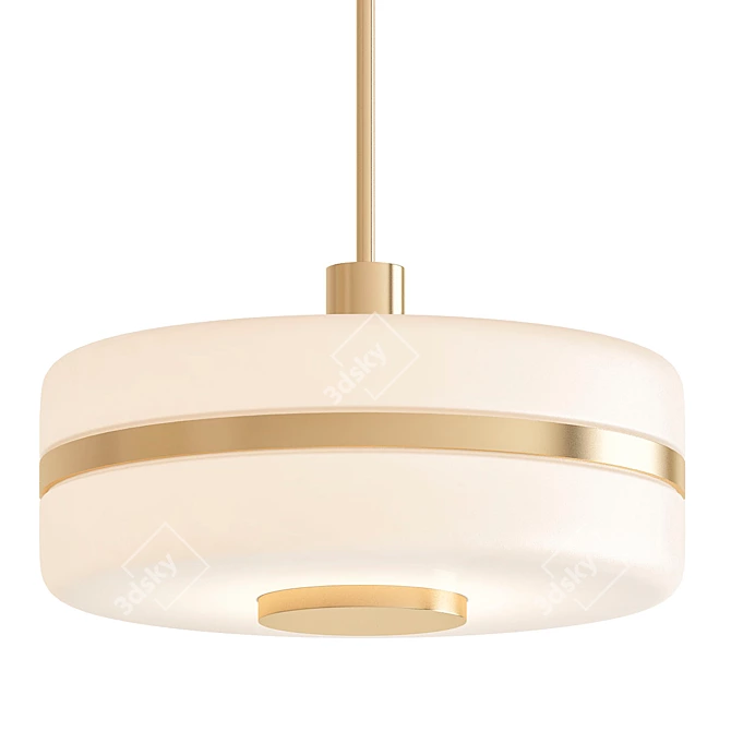 Luxurious BERT FRANK Pendant Lamp 3D model image 1