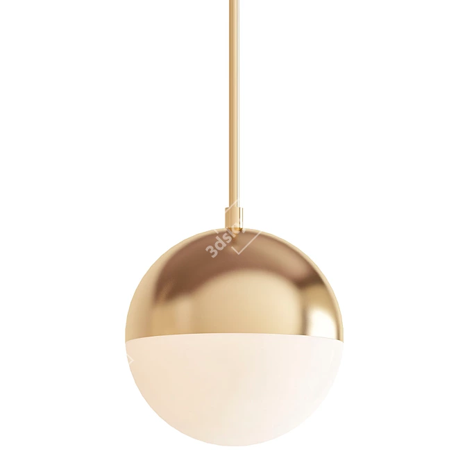 Modern Cedar & Moss Pendant 3D model image 1