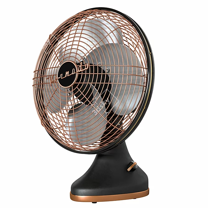 Stylish Vornado Silver Swan Alchemy Fan 3D model image 1