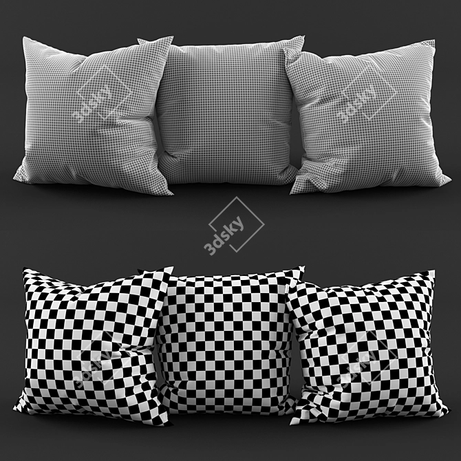 Decorative Pillows: Animals Collection (50x50cm) 
 Adorable Animal-Inspired Cushions! 3D model image 2