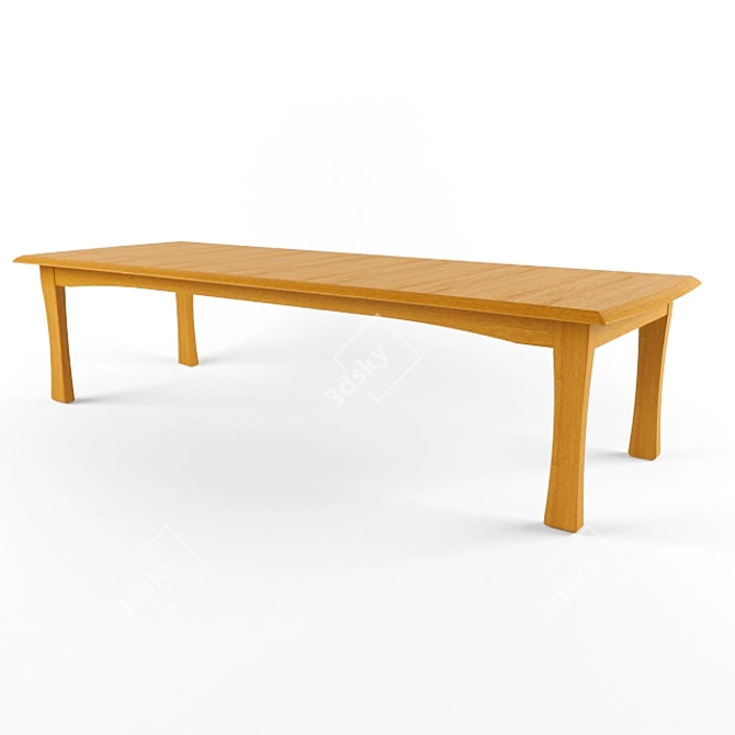 Elegant OM Table "Turin" by Orimex 3D model image 1