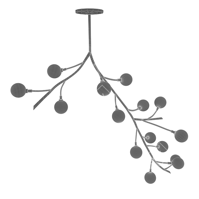 Elegant Illumination: Chandelier Dr Light 3D model image 3