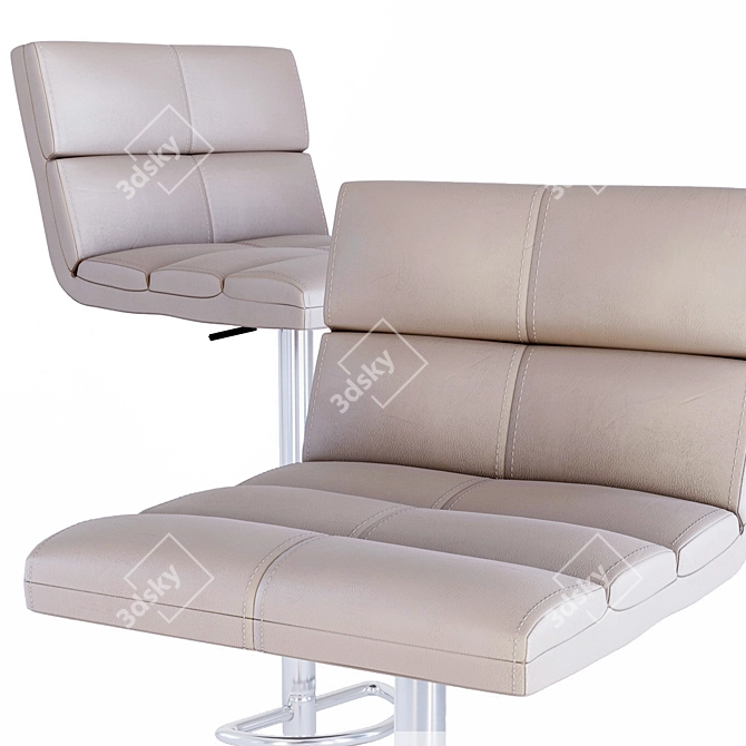 BCR 201 Bar Stool - Cappuccino 3D model image 2