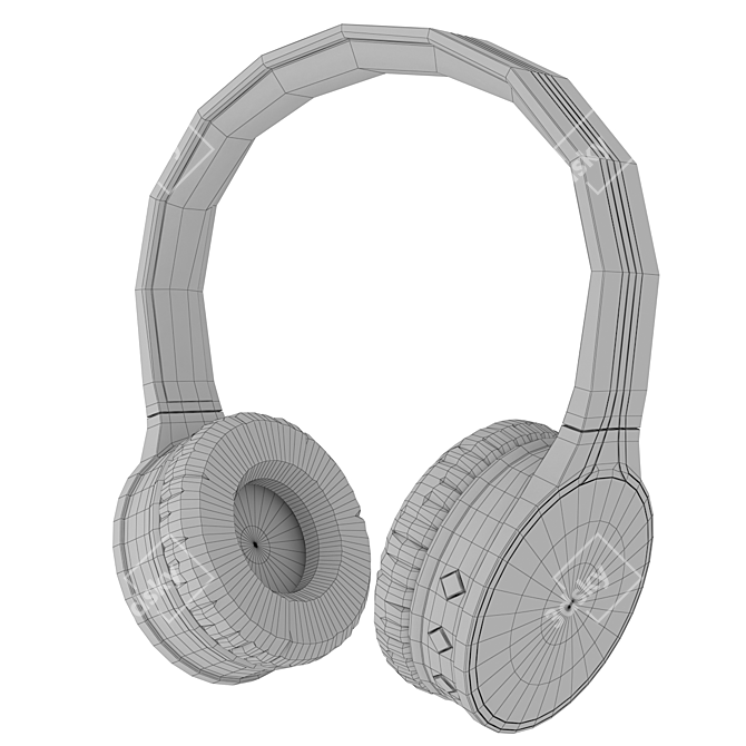 Qumo Accord 3 Wireless Headphones 3D model image 3