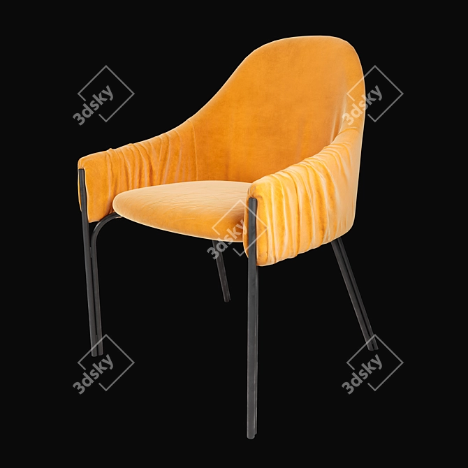 Sophisticated Celina Armchair: A Stunning Blend of Comfort and Style 3D model image 1