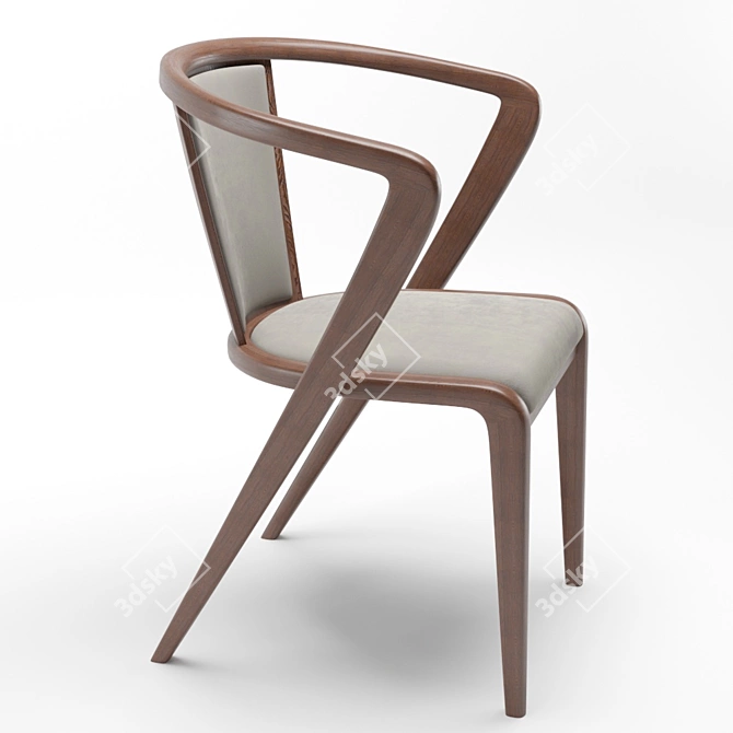 Portuguese Roots: Authentic Seating 3D model image 2