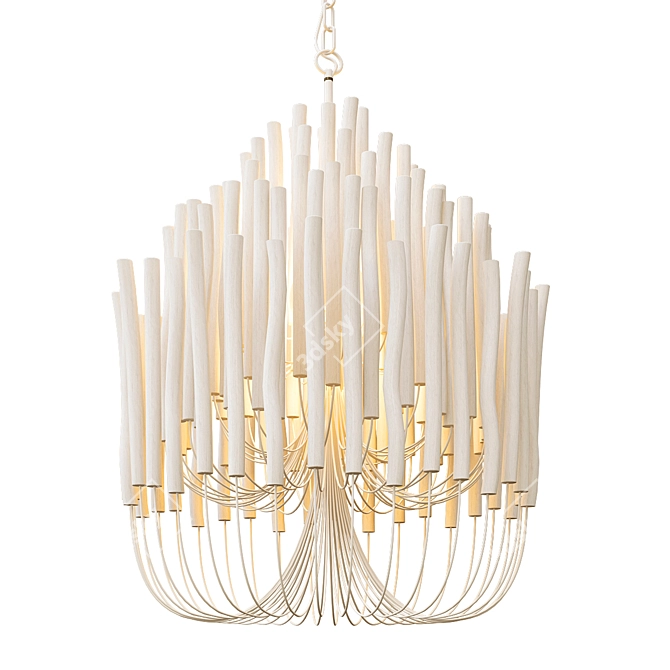 Elegant Tilda Chandelier: Arteriors 3D model image 1