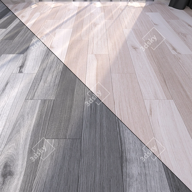 Premium Parquet Flooring Set 3D model image 1