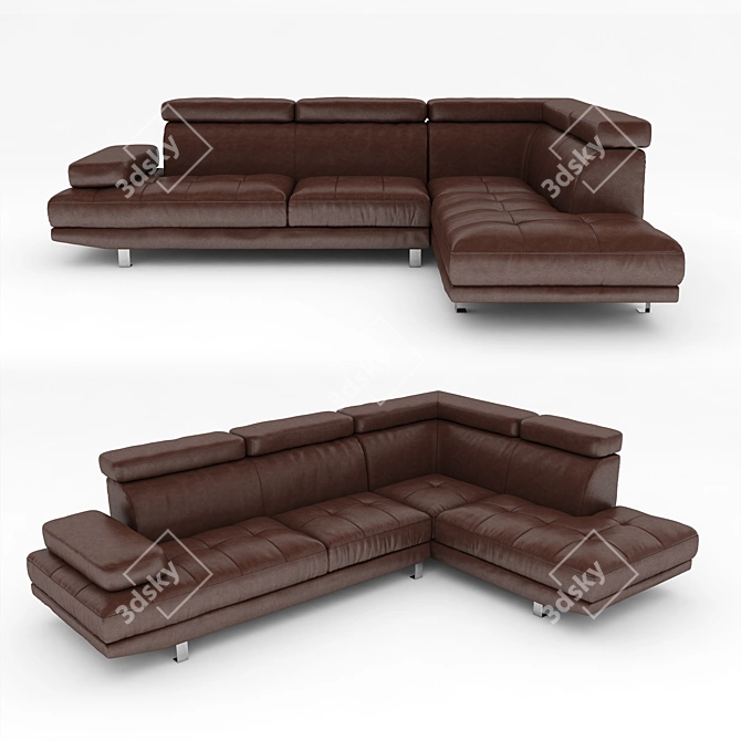 Premium Verena Sectional Sofa 3D model image 1