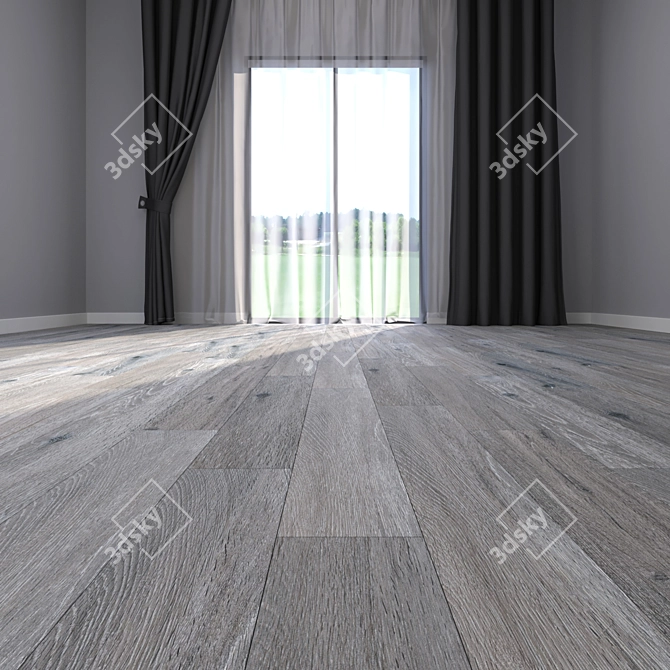 Premium Parquet Floor Collection 3D model image 2