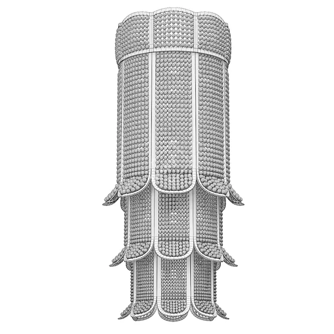 Elegant Delisle Paris Chandelier 3D model image 3