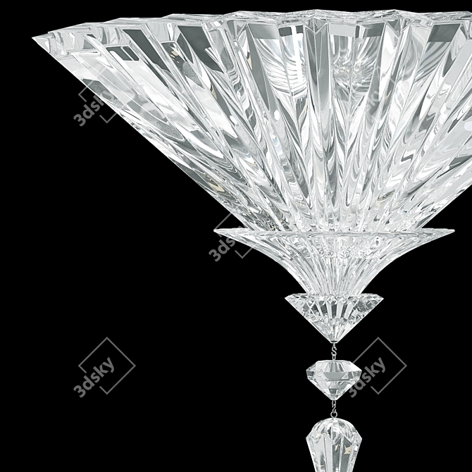Elegant Mille Nuits Ceiling Light 3D model image 2
