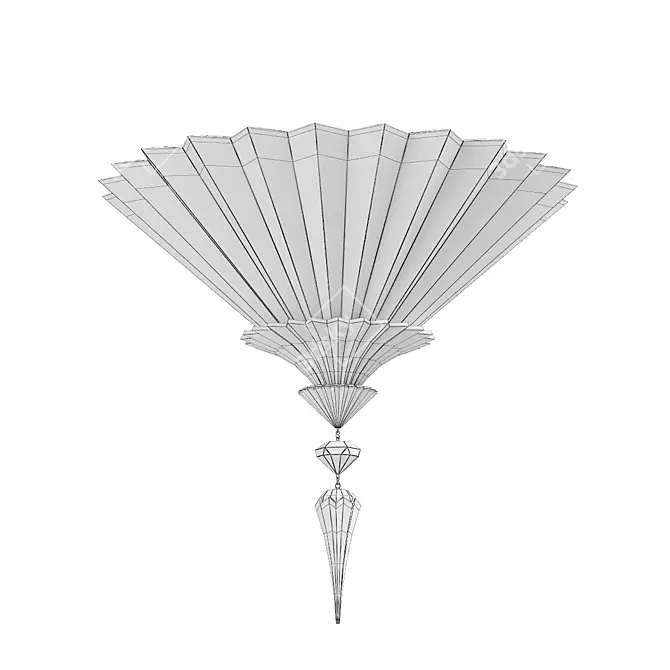 Elegant Mille Nuits Ceiling Light 3D model image 3
