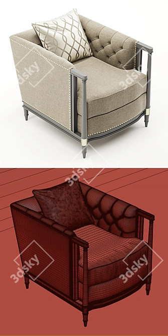 Caracole Off the Cuff Chair 3D model image 3