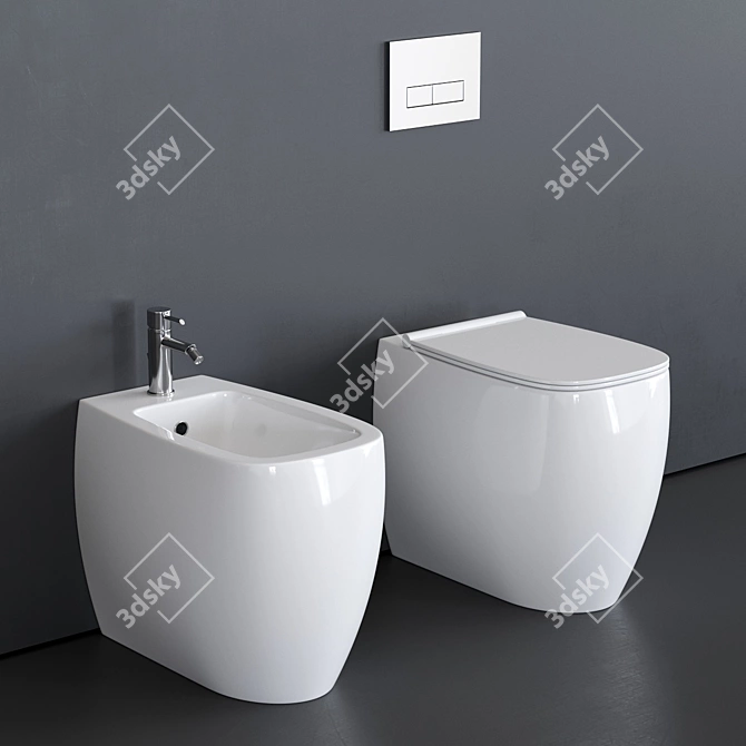 Alice Ceramica Nur Collection WC 3D model image 1