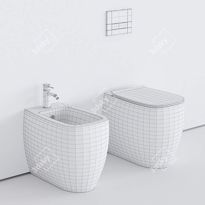 Alice Ceramica Nur Collection WC 3D model image 3